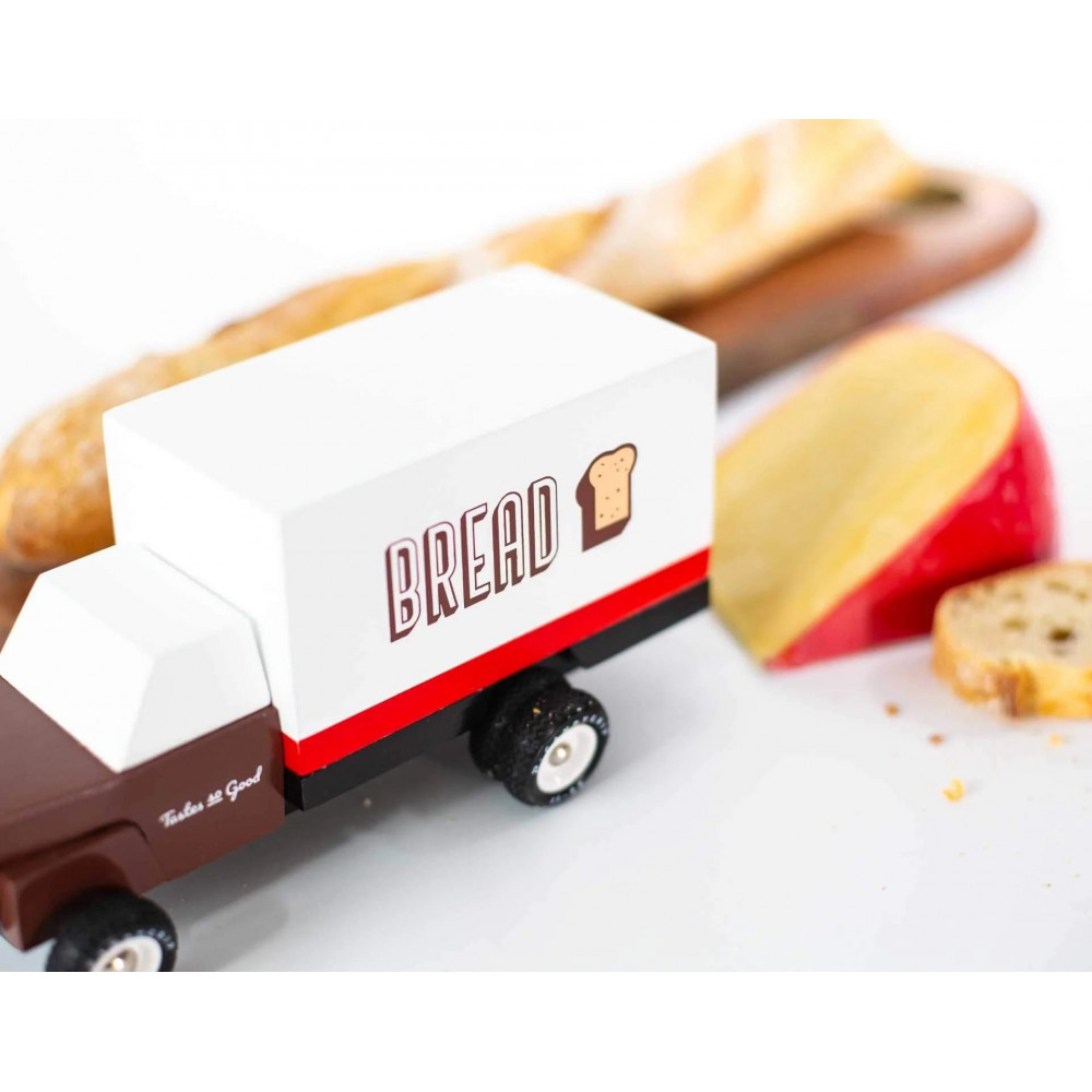 Candylab Americana Ξύλινο Όχημα του Φούρναρη Bread Truck (Λευκό-Μαύρο)