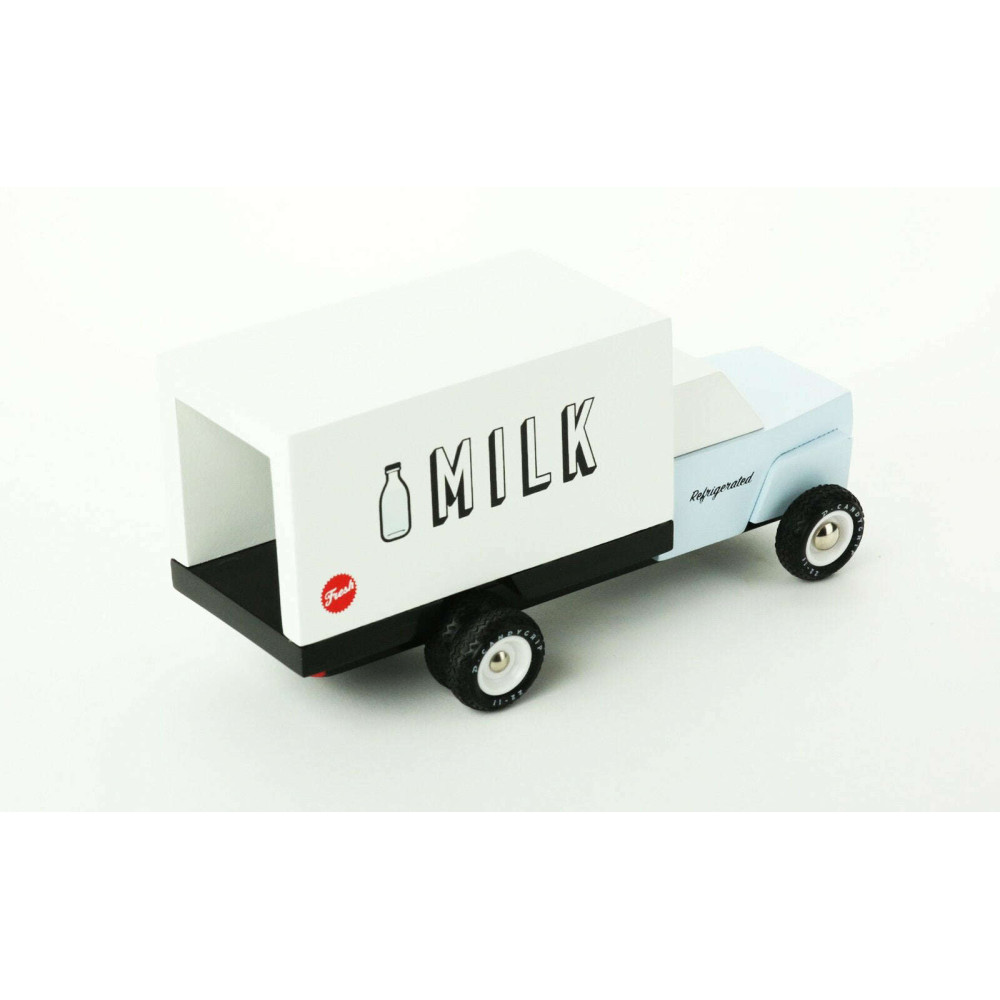 Candylab Americana Ξύλινο Όχημα "Του γαλατά" Milk Truck (Λευκό-Γαλάζιο)