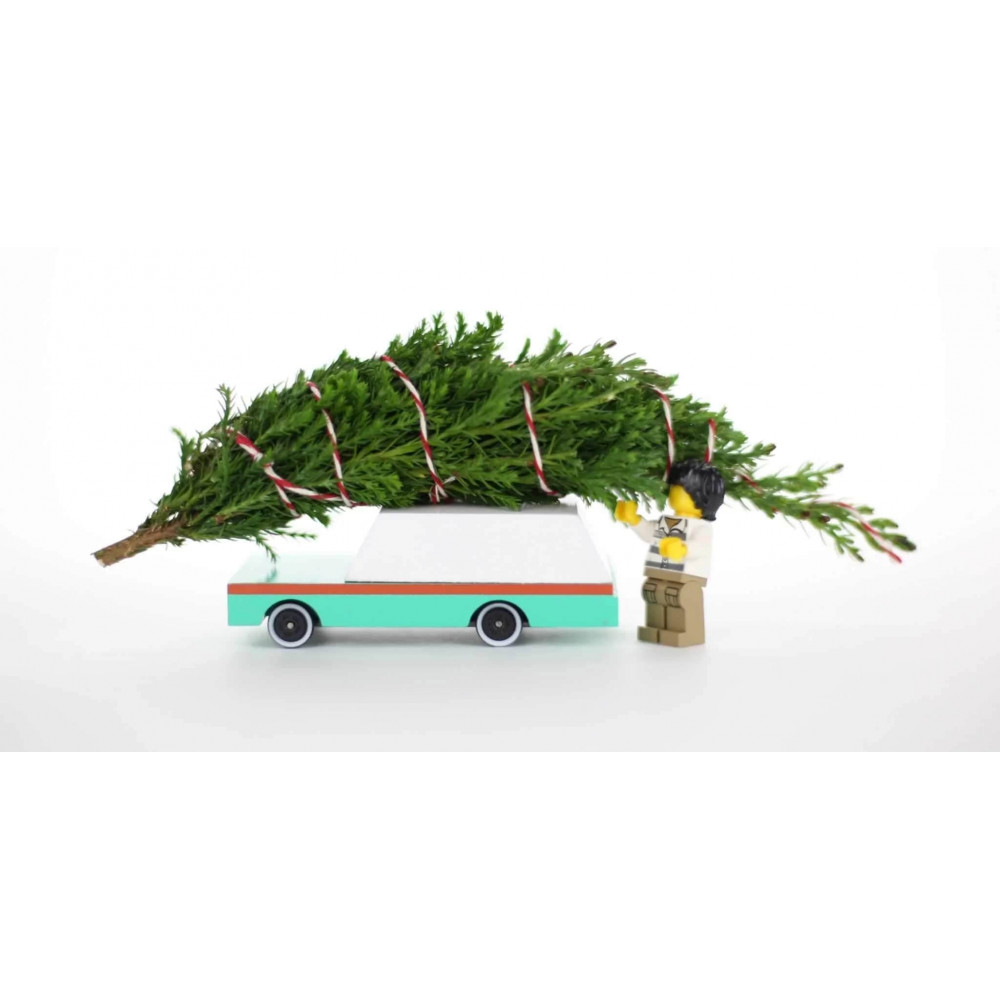 Candylab Candycar Ξύλινο Αυτοκίνητο Teal Wagon (Πράσινο-Λευκό)