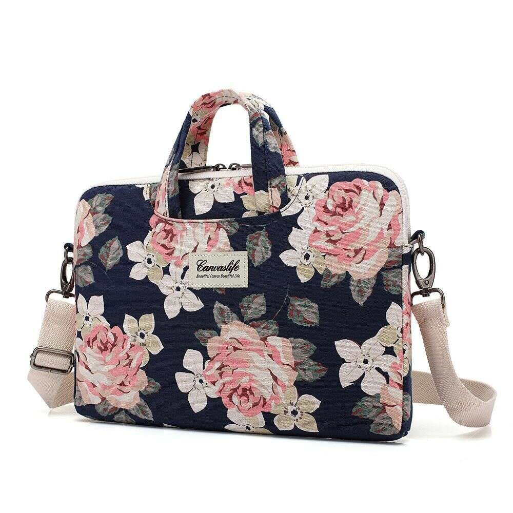 Canvaslife Briefcase Θήκη Τσάντα (Laptop / MacBook Air / Pro) 15"-16" Navy Rose