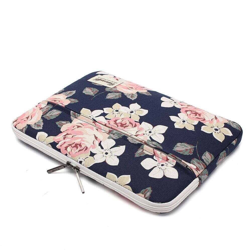 Canvaslife Sleeve Θήκη Τσάντα (Laptop / MacBook Air / Pro) 15"-16" Navy Rose