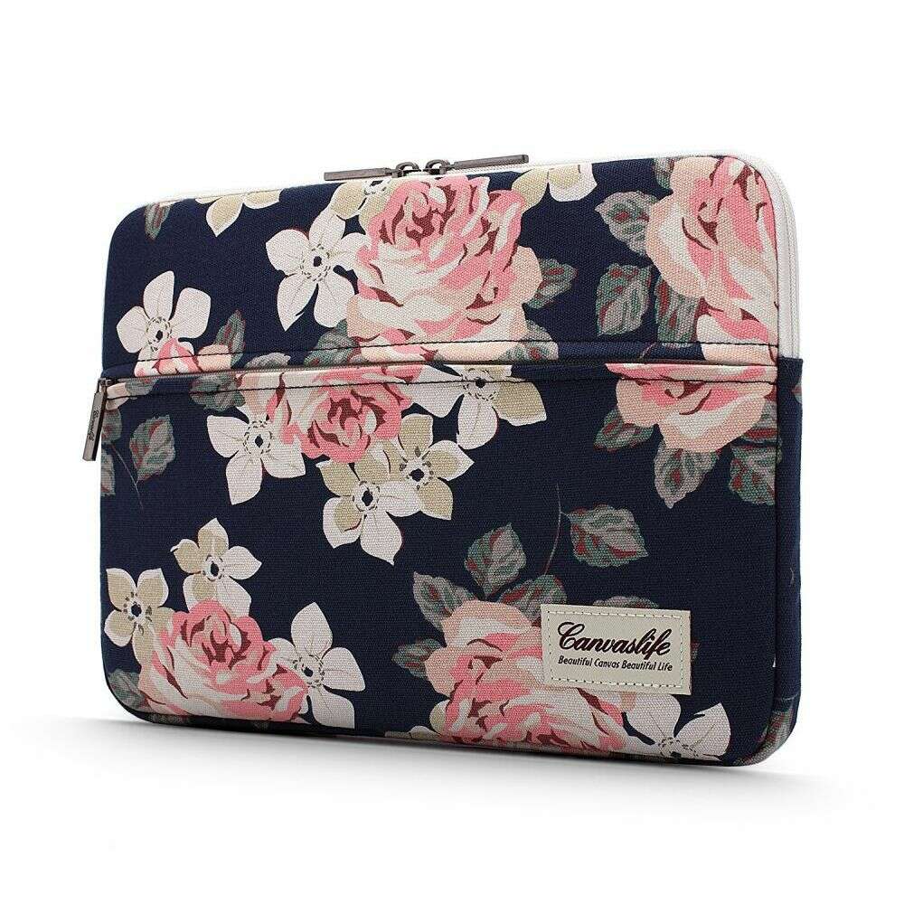 Canvaslife Sleeve Θήκη Τσάντα (Laptop / MacBook Air / Pro) 15"-16" Navy Rose