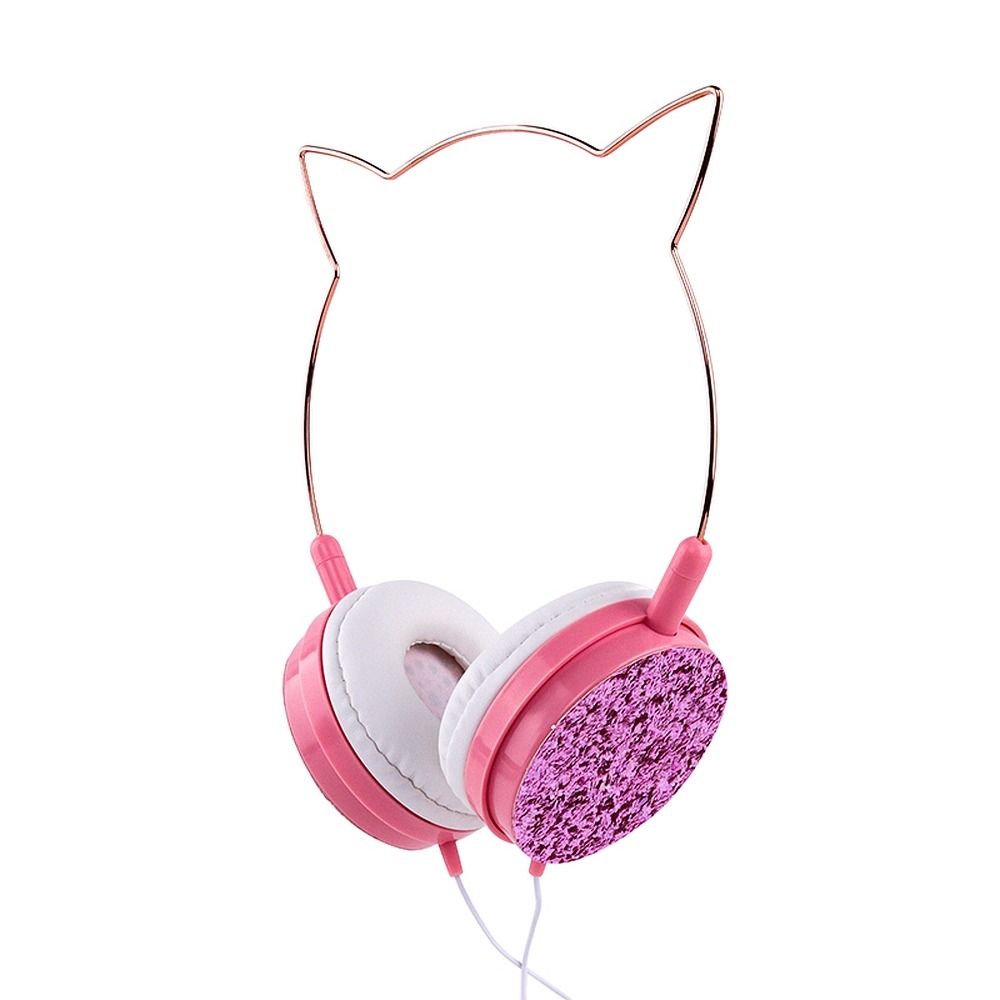 Cat Ear Ενσύρματα On Ear Ακουστικά YLFS-22 (Ροζ)