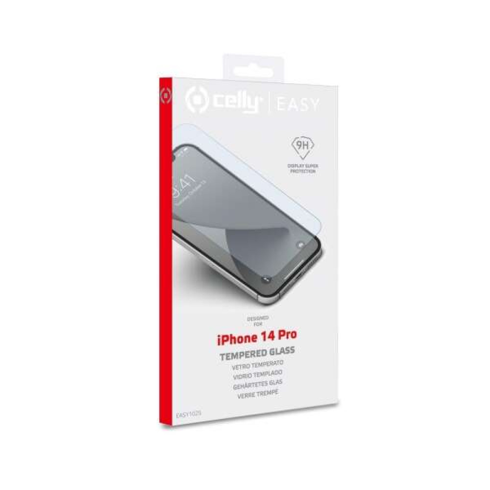 Celly full frame Tempered Glass για iPhone 14 (Μαύρο)