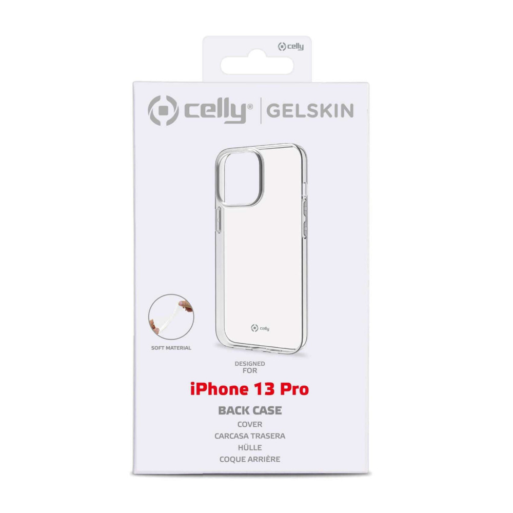 Celly Gelskin TPU Back Cover για iPhone 13 Pro (Διάφανο)