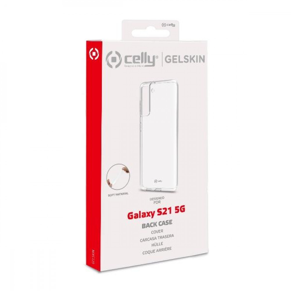 Celly Gelskin TPU Back Cover για Samsung S21 5G (Διάφανο)