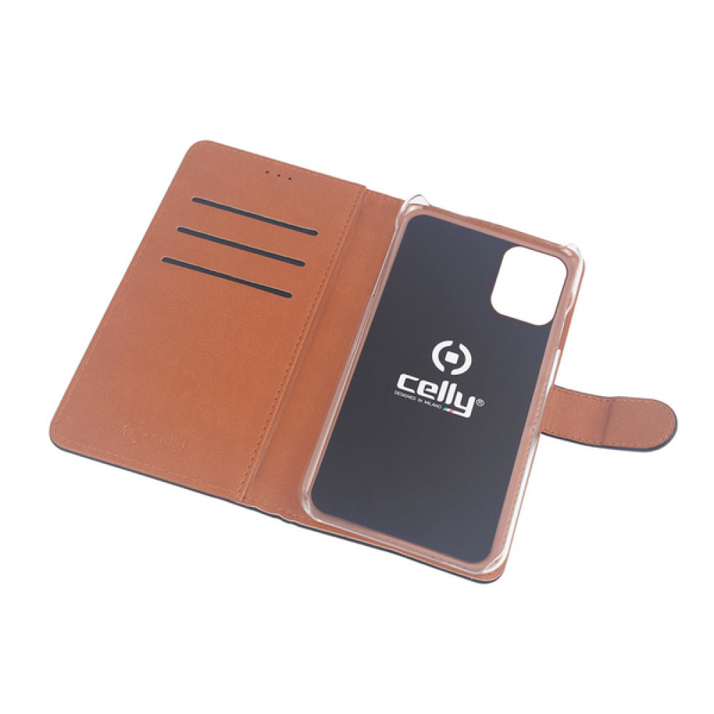 Celly Wally Book Case για Apple iPhone 12 Pro Max (Μαύρο)