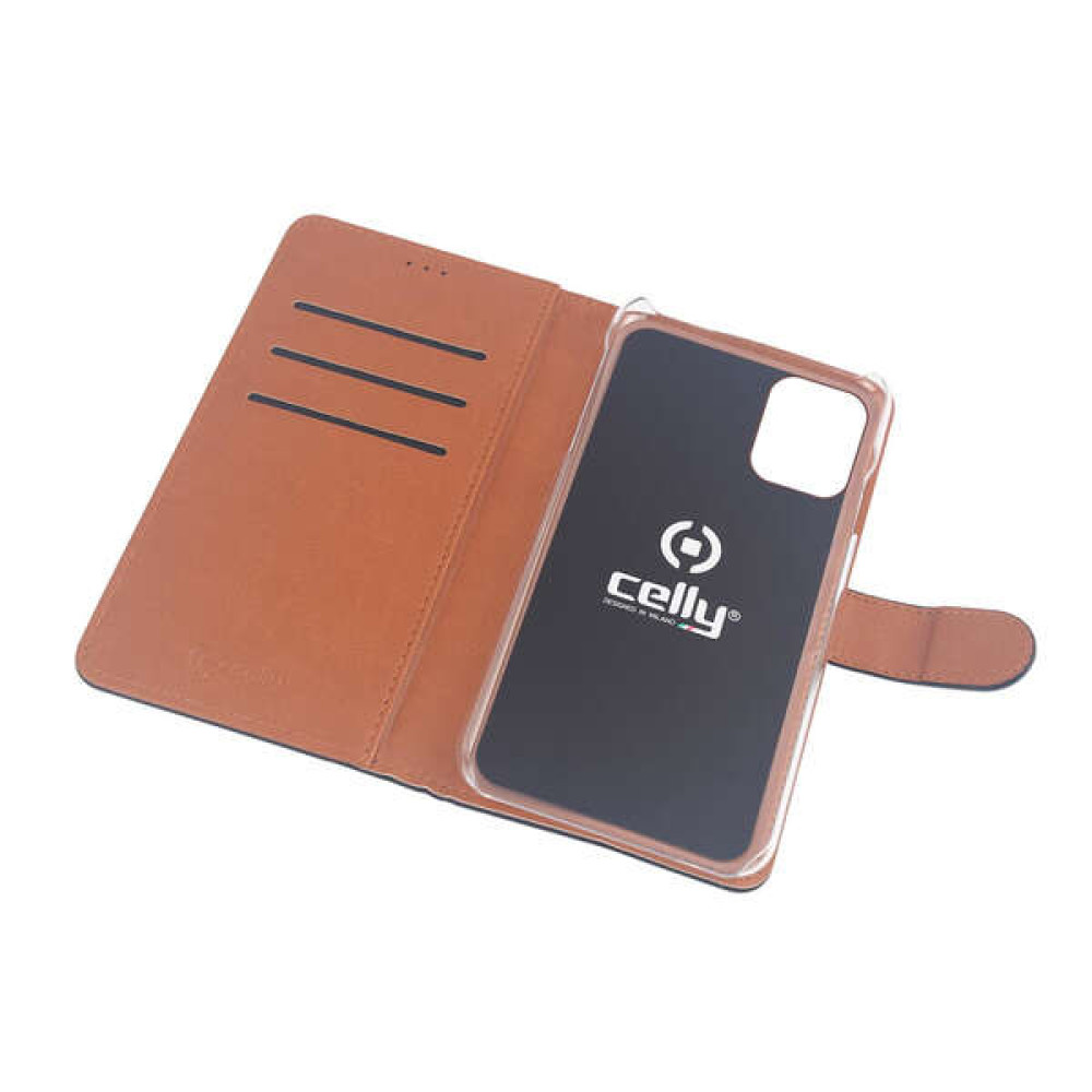 Celly Wally Book Case για Apple iPhone 12 Pro Max (Μαύρο)