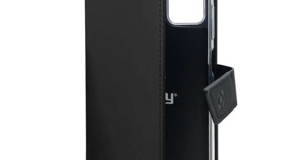 Celly WALLY Custodia A Portafoglio Per IPhone 11, Similpelle Nera Con Tasche E Chiusura Magnetica