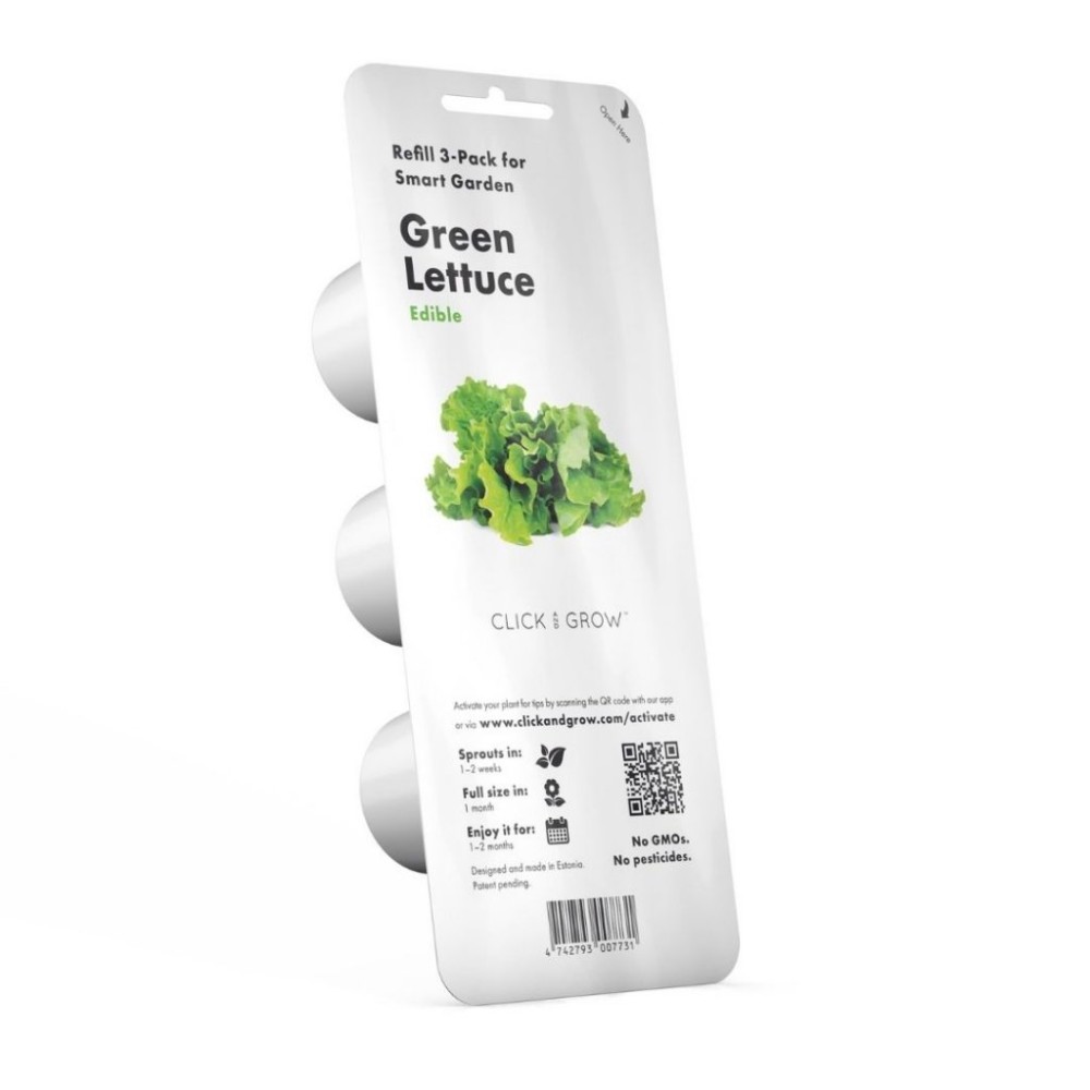Click & Grow Συσκευασία Σπόρων με Χώμα για Πράσινο Μαρούλι (3τμχ)