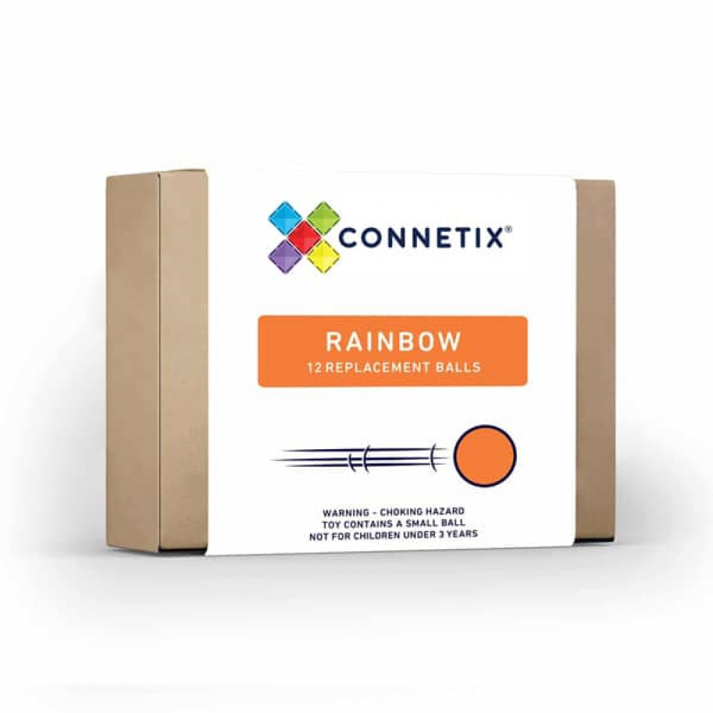 Connetix 12 Μπάλες Rainbow Replacement Ball Pack