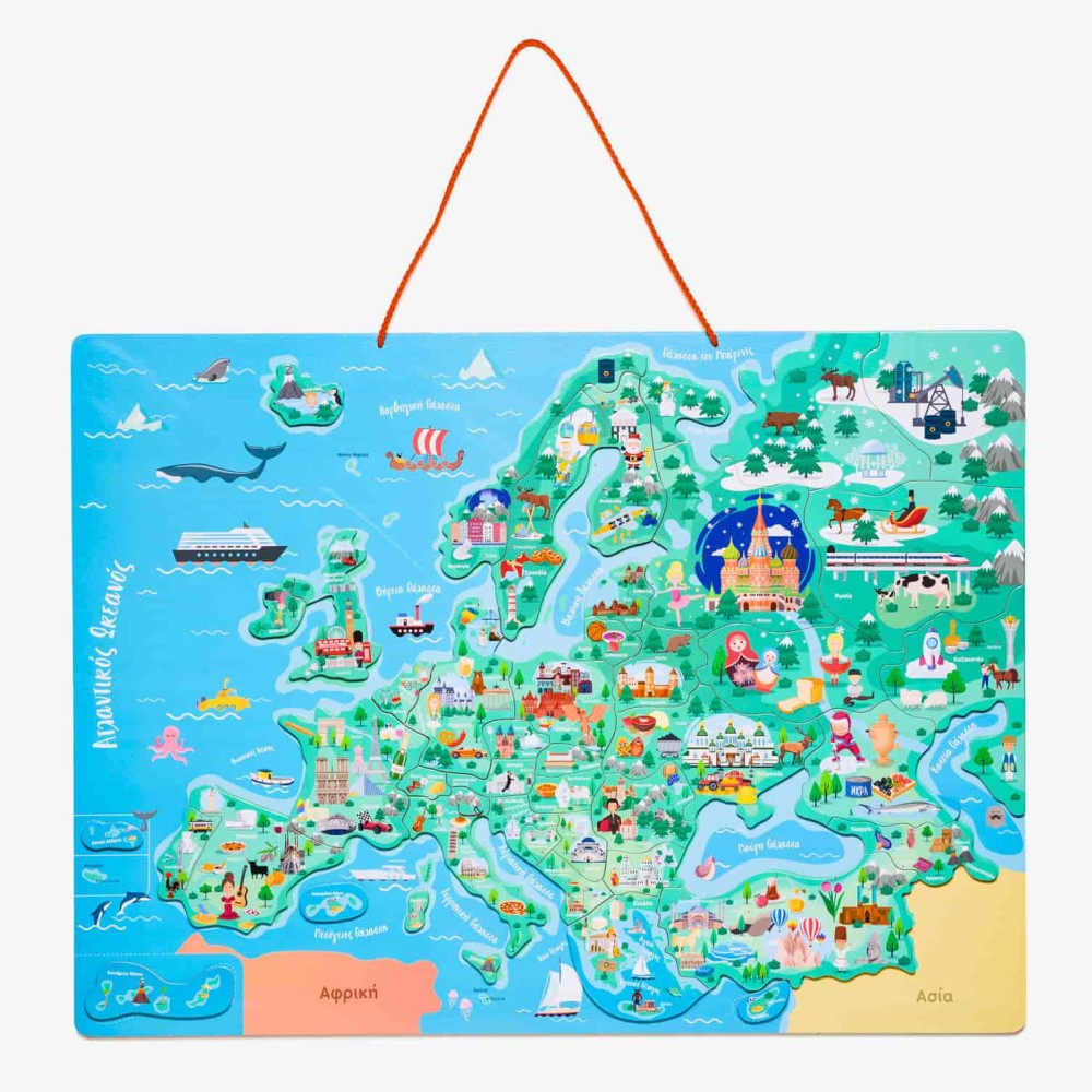 Cozykids Μαγνητικός Χάρτης Παζλ Ευρώπη