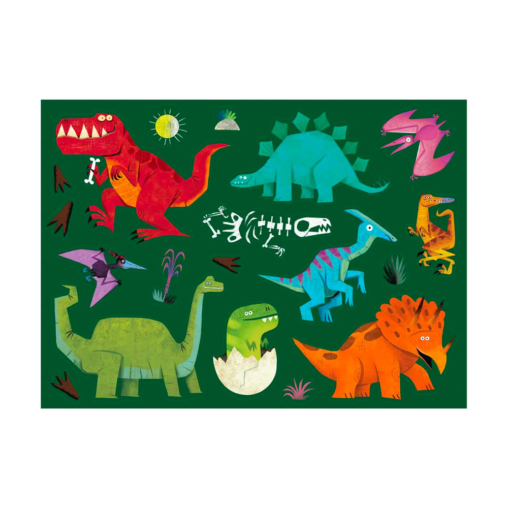 Crocodile Creek Αφίσα για ζωγραφική με κηρομπογιές "Δεινόσαυροι"