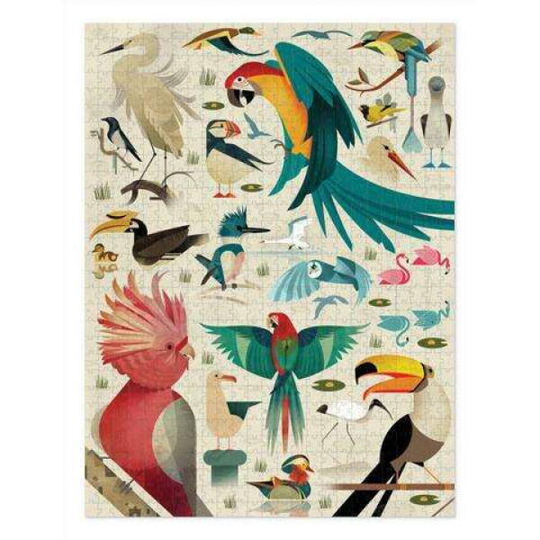 Crocodile Creek Παζλ 750 κομματιών "Ο Κόσμος των Πουλιών"