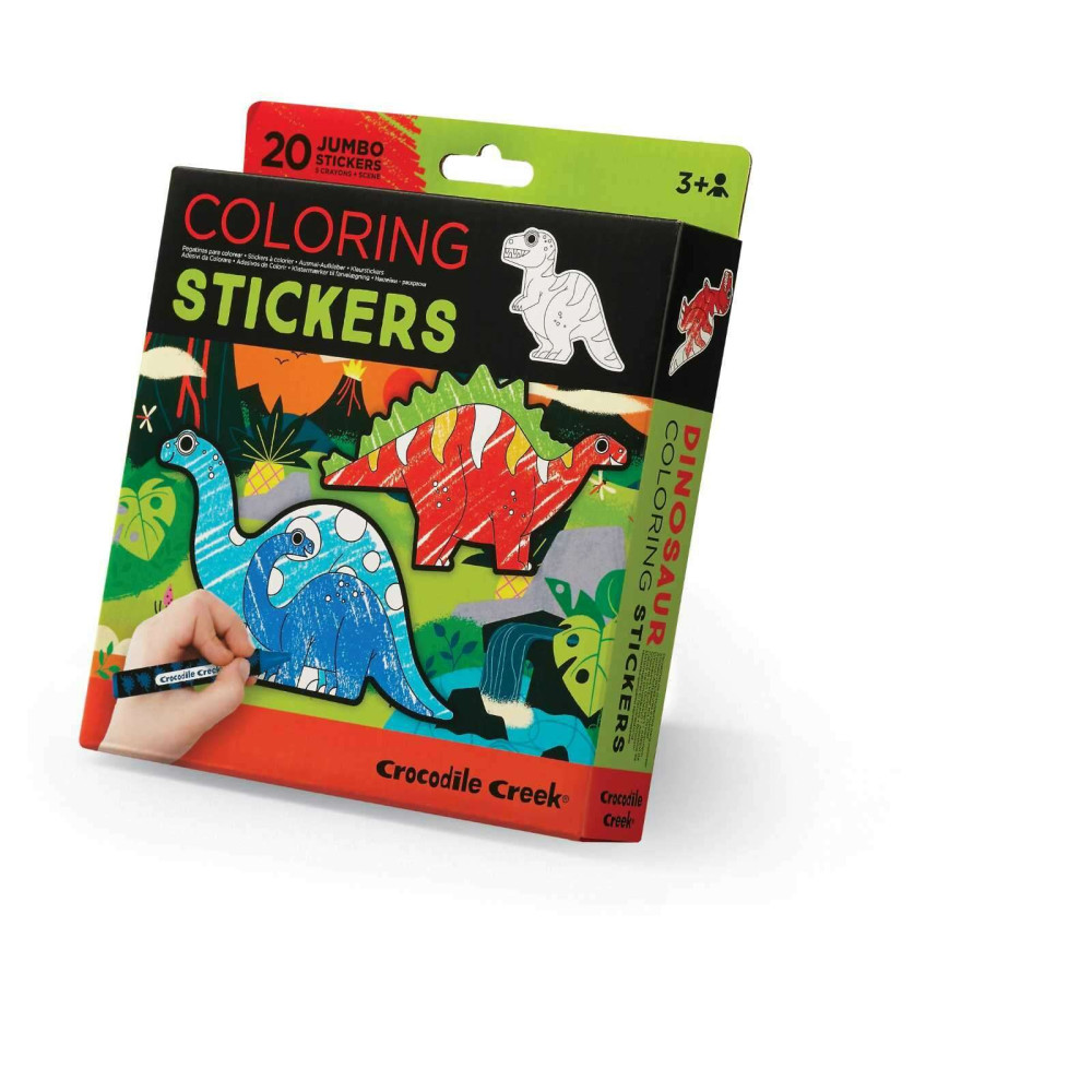 CROCODILE CREEK Σετ Ζωγραφικής Coloring Stickers "Δεινόσαυροι"