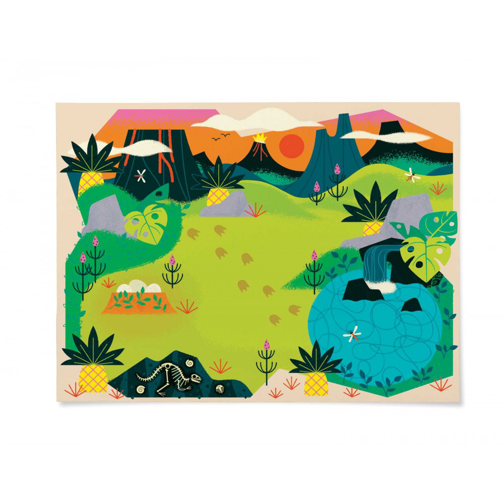 CROCODILE CREEK Σετ Ζωγραφικής Coloring Stickers "Δεινόσαυροι"