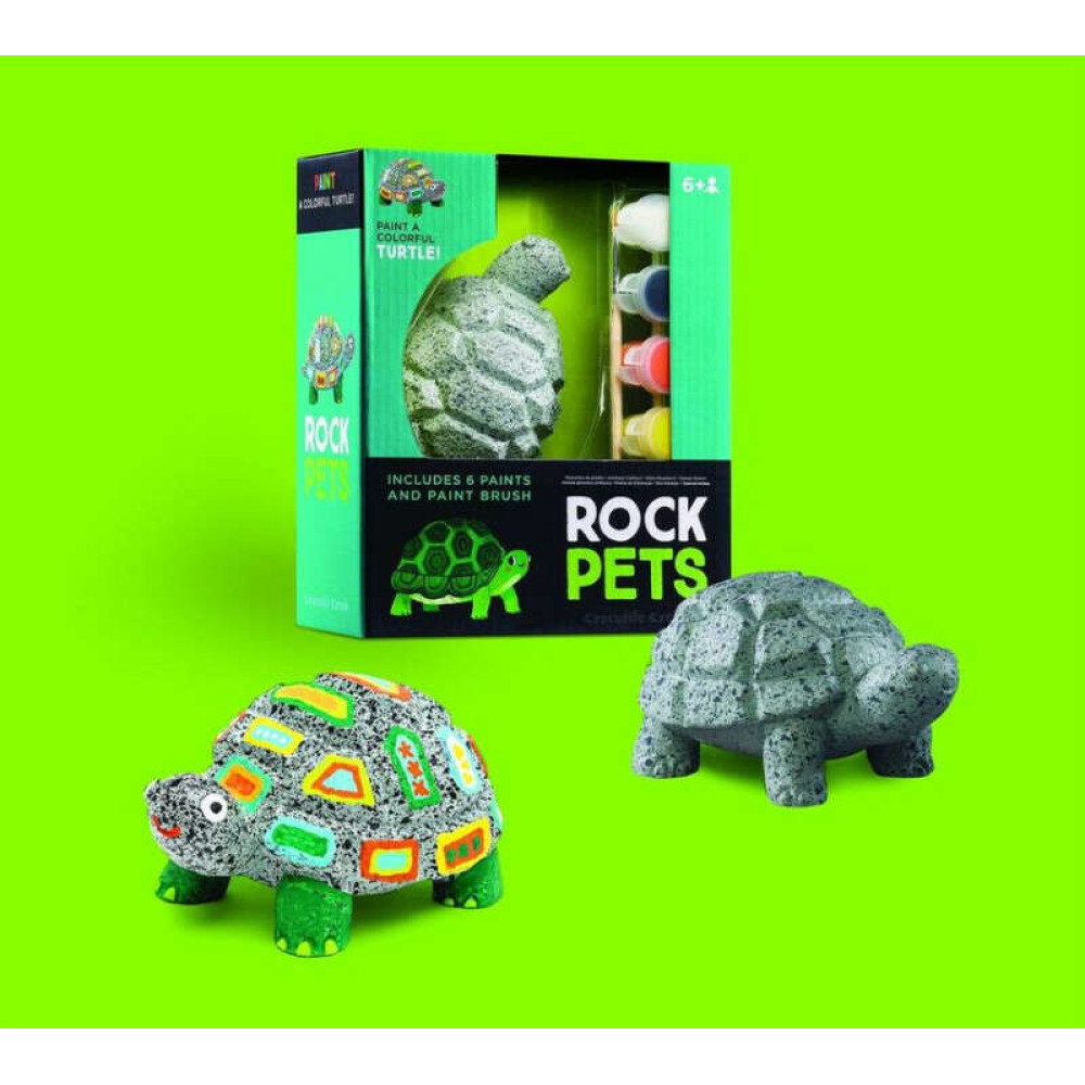 Crocodile Creek Σετ Ζωγραφικής Rock Pets Χελώνα