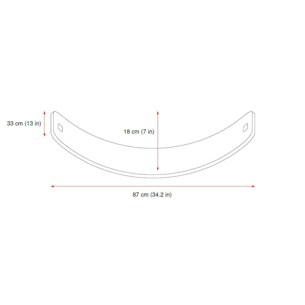 Curve Lab Ξύλινη Σανίδα Ισορροπίας Perfect Arc Felt (Μωβ)