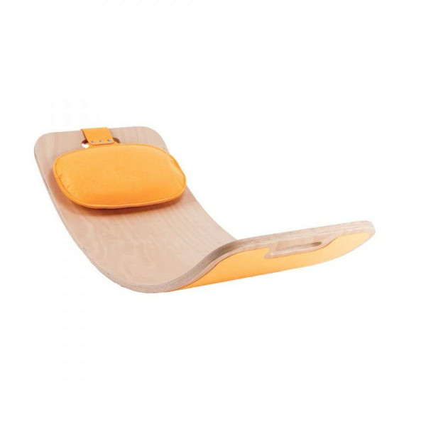 Curve Lab Ξύλινη Σανίδα Ισορροπίας Perfect Arc Felt Light Orange + Light Orange Felt Μαξιλαράκι