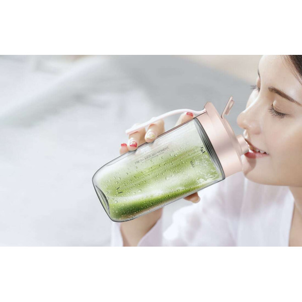 Deerma NU05 Φορητό Μπλέντερ με κανάτα 0.4lt (ροζ)