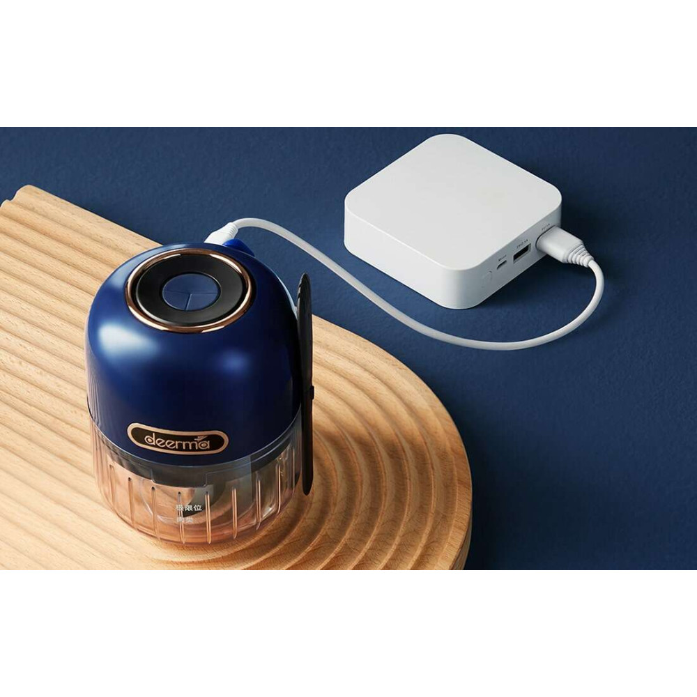 Deerma JS100 Μίνι Φορητό Μπλέντερ με κανάτα 150ml 1500mAH 40W (Μπλε)