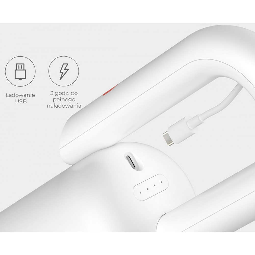 Xiaomi Deerma VC01 ασύρματη επαναφορτιζόμενη πολυλειτουργική ηλεκτρική σκούπα (Λευκό)