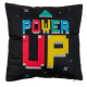 Διακοσμητικό Μαξιλάρι Power Up & Game Over (40 x 40 cm)