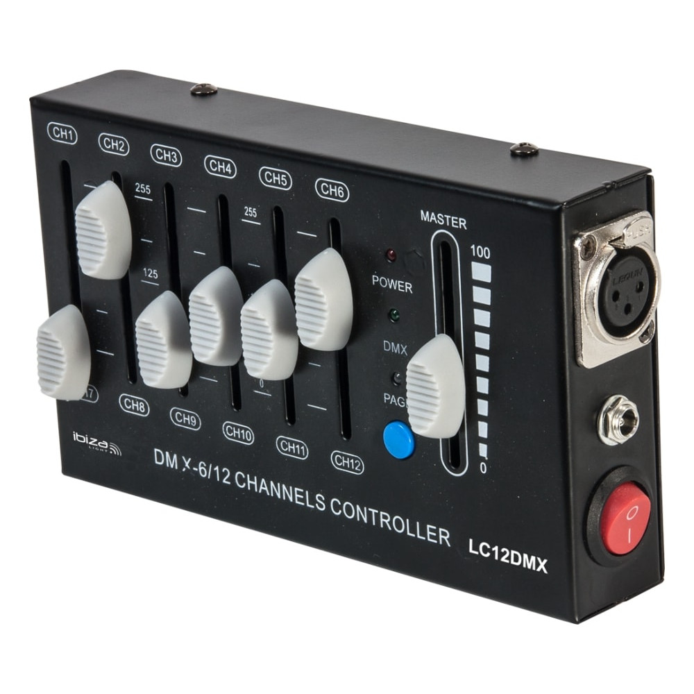 DMX CONTROLLER 12-CHANNEL - ibiza Light LC12DMX