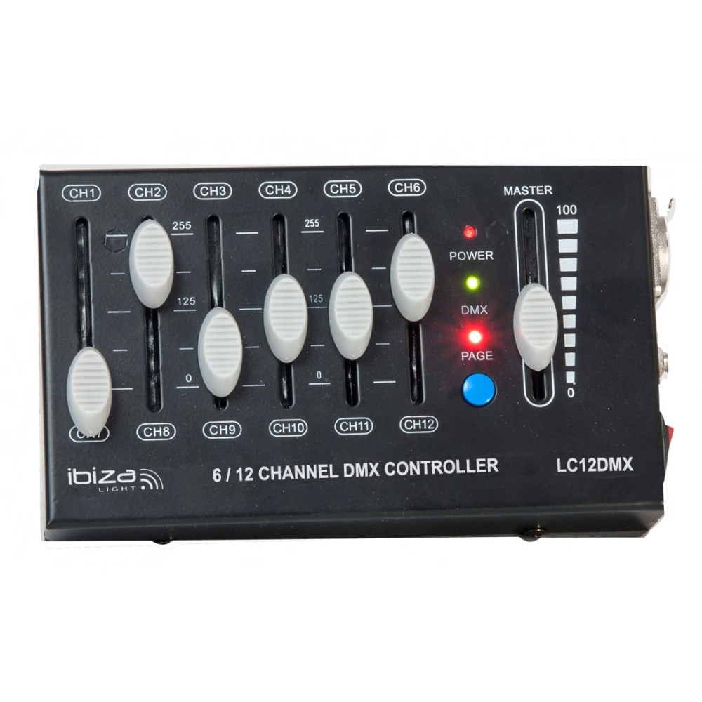 DMX CONTROLLER 12-CHANNEL - ibiza Light LC12DMX