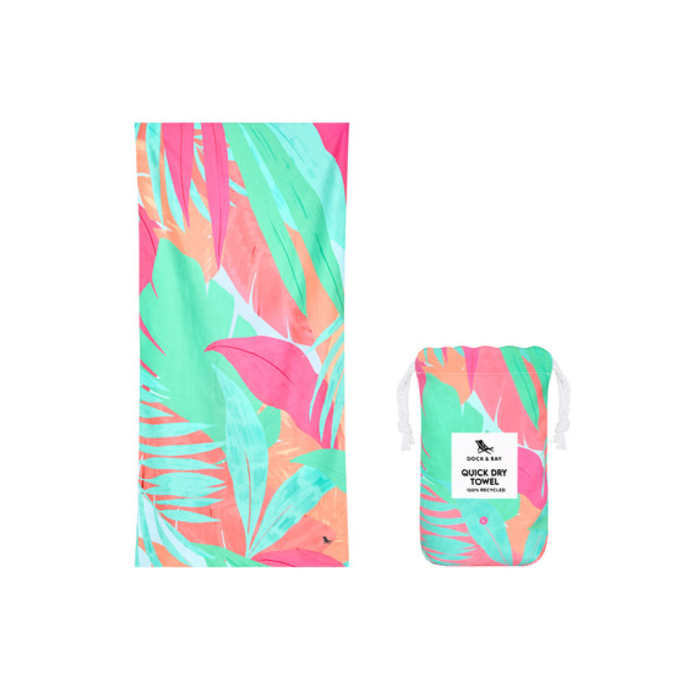 Dock & Bay Cabana Πετσέτα Θαλάσσης Μικροΐνών 160 x 90 cm - Hot Tropics