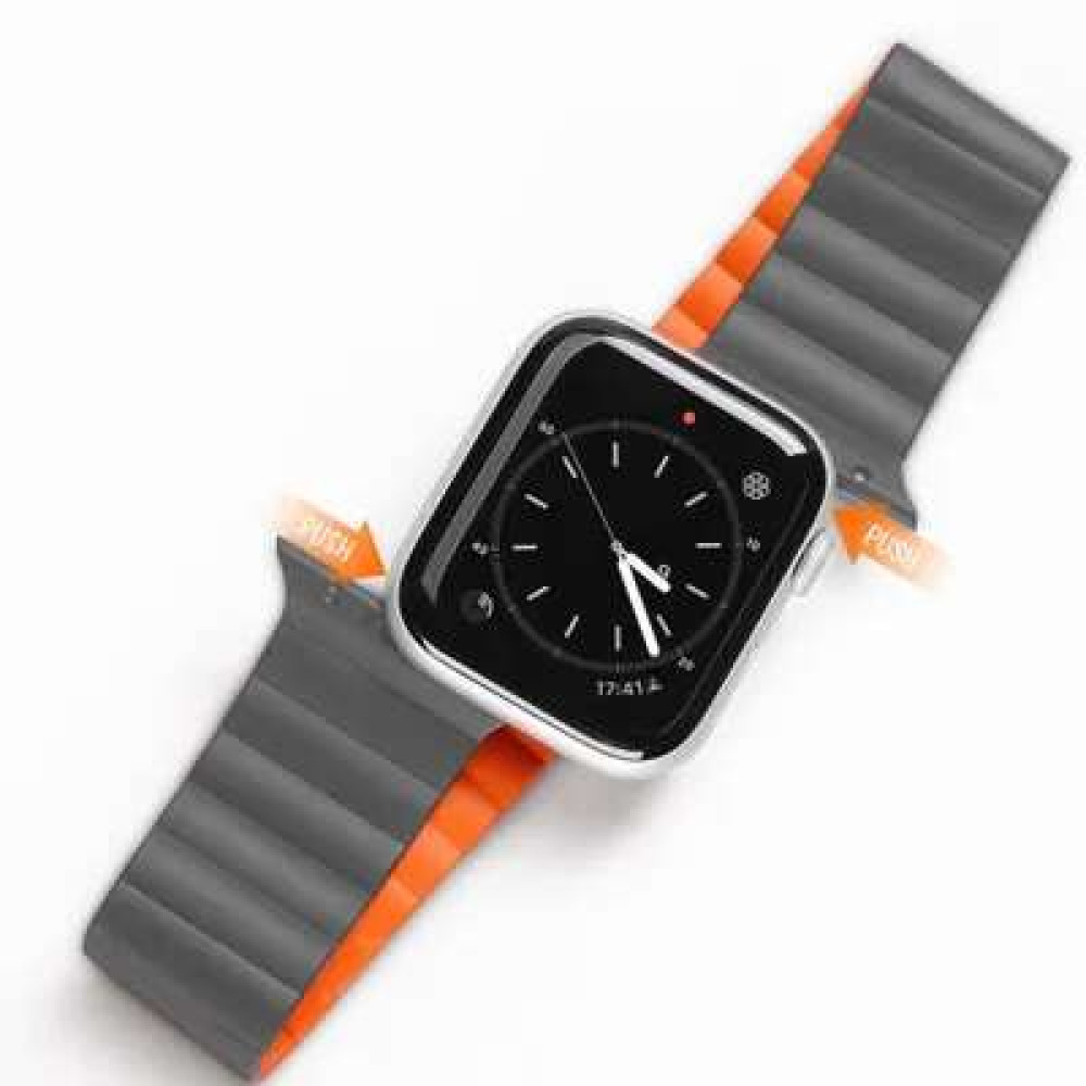 Dux Ducis Μαγνητικό Λουράκι Σιλικόνης για Apple Watch Ultra 49 MM (Γκρι)