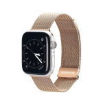 Dux Ducis Milanese Magnetic Strap λουράκι από Ανοξείδωτο Ατσάλι για Apple Watch 42/44/45mm (Gold)