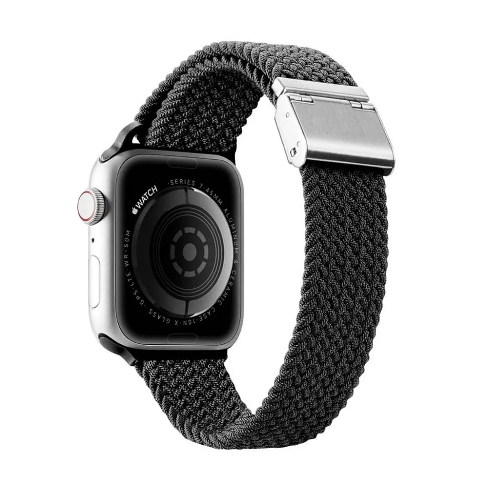 Dux Ducis Braided Strap Mixture II λουράκι υφασμάτινο για Apple Watch 42/44/45mm (Black)