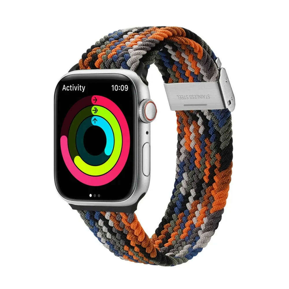 Dux Ducis Braided Strap Mixture II λουράκι υφασμάτινο για Apple Watch 42/44/45mm (Camo)