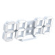 EDUP EH-LED1302 3D LED ψηφιακό ρολόι με ξυπνητήρι, ημερολόγιο, θερμόμετρο και τηλεκοντρόλ (Λευκό)