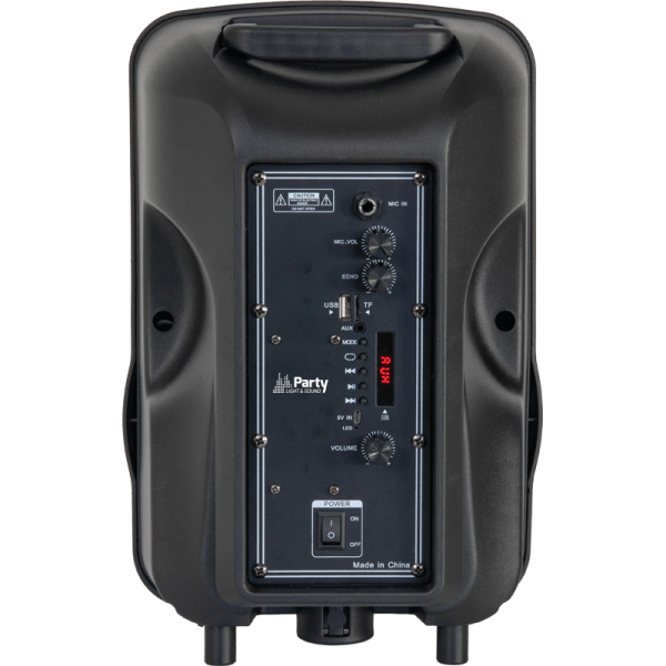 Ενεργό Ηχείο με Βάση και Μικρόφωνο 8"/20cm LED-ILLUMINATED - Party Light & Sound - PARTY-MOBILE8-SET