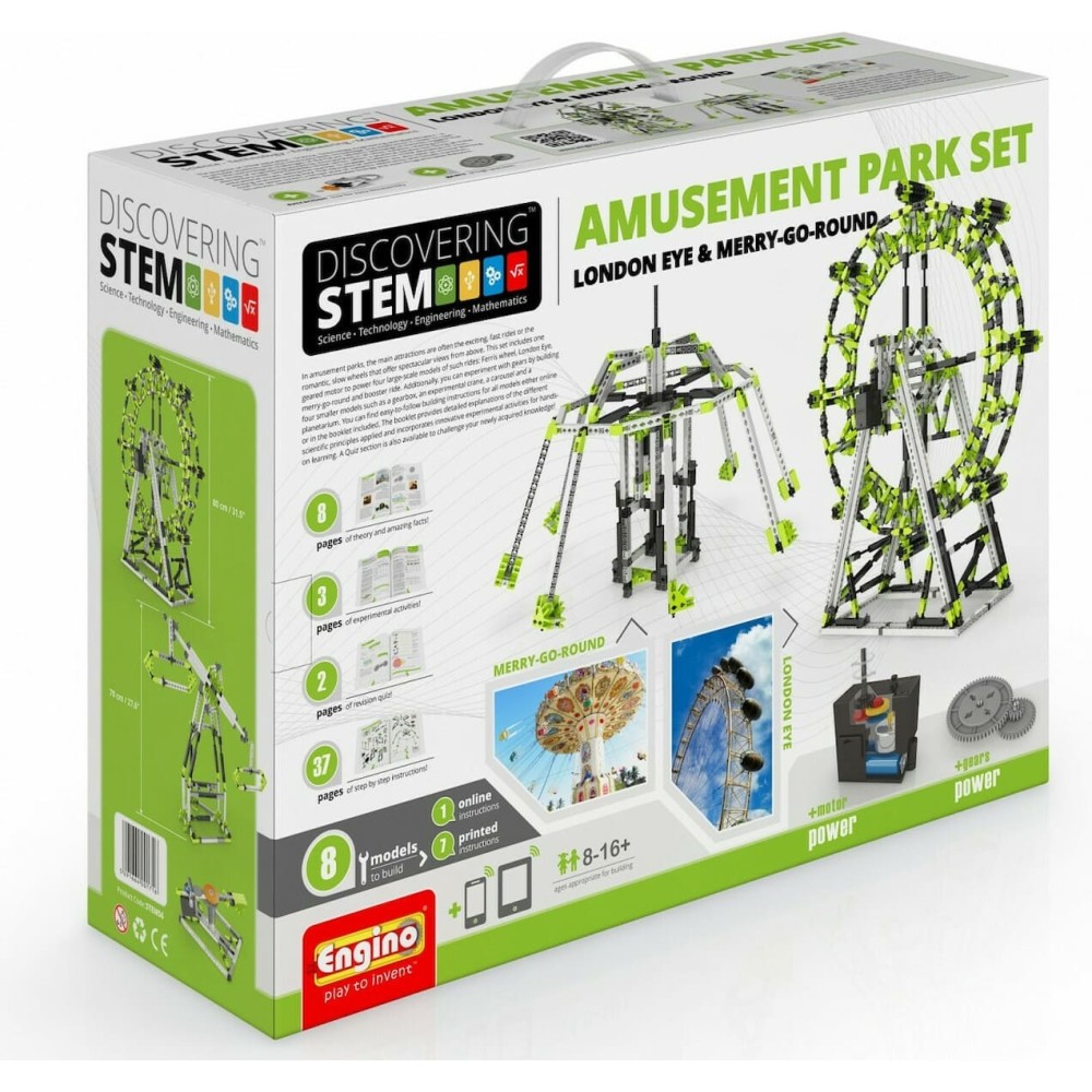 Engino STEM Παιχνίδι Κατασκευών Amusement Park London Eye And Ferris Wheel (STEM56)