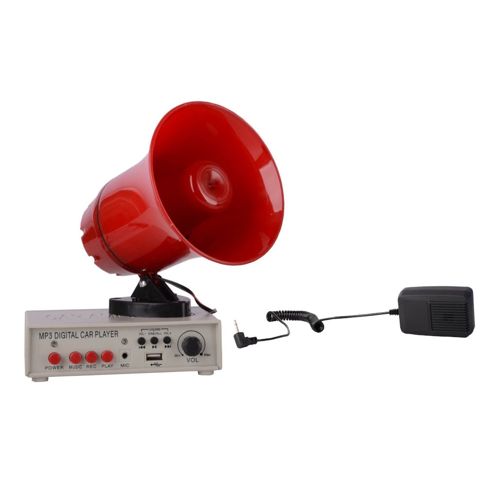 Ενισχυτής PAA23 12V με κόρνα και μικρόφωνο