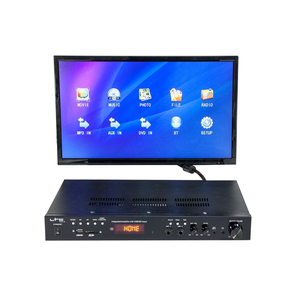 Ενισχυτής, Ραδιόφωνο, Karaoke με MP5, HDMI, USB/SD, Bluetooth και 2 Μικρόφωνα - LTC Audio - ATM6100MP5-HDMI