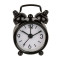 Επιτραπέζιο Μεταλλικό Mini Ρολόι Ξυπνητήρι (Μαύρο)