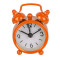 Επιτραπέζιο Μεταλλικό Mini Ρολόι Ξυπνητήρι (Πορτοκαλί)