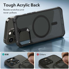 ESR Air Armor Halolock Magsafe Θήκη Backcover για Apple iPhone 15 Pro (Frosted Black)