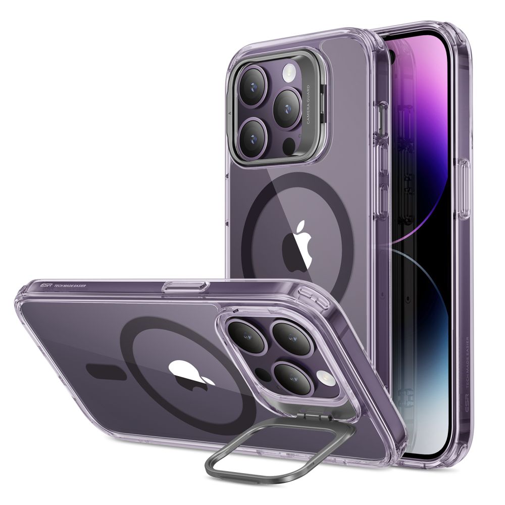 ESR Classic Kickstand Halolock MagSafe θήκη για Apple iPhone 14 Pro (Clear/Purple)