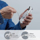 ESR HaloLock Mini Magnetic MagSafe Wireless Charger Ασύρματος Φορτιστής με καλώδιο Type-C (Ασημί)