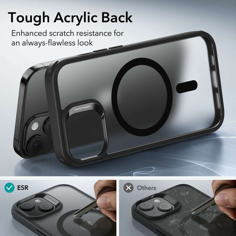 ESR Hybrid Halolock Θήκη Backcover για Apple iPhone 15 (Frosted Black)