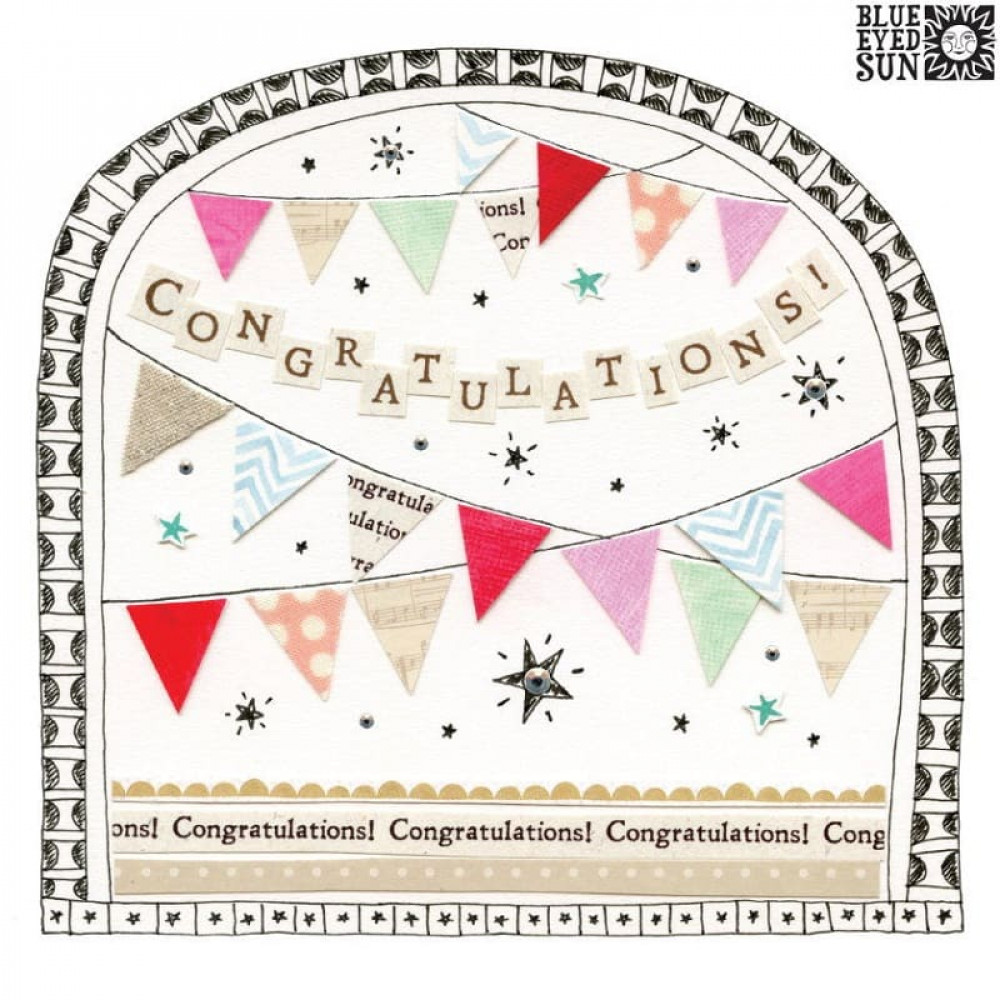 Ευχετήρια Κάρτα Congratulations-Fiesta 16x16 cm