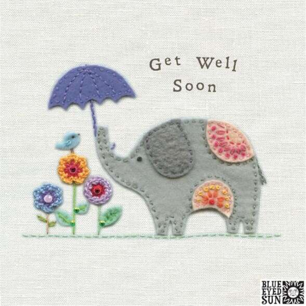 Ευχετήρια Κάρτα Get Well Soon 16x16 cm