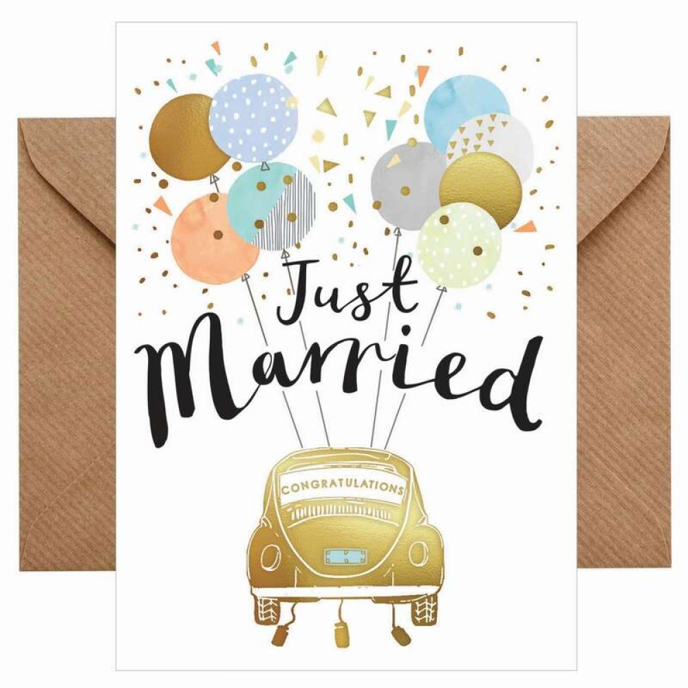 Ευχετήρια Κάρτα Just married - Congratulations Chic Mic