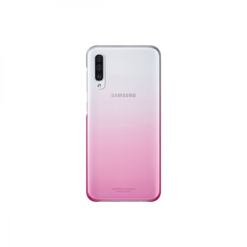 Θήκη Samsung Gradation COVER A50 (Ροζ-Διάφανο)
