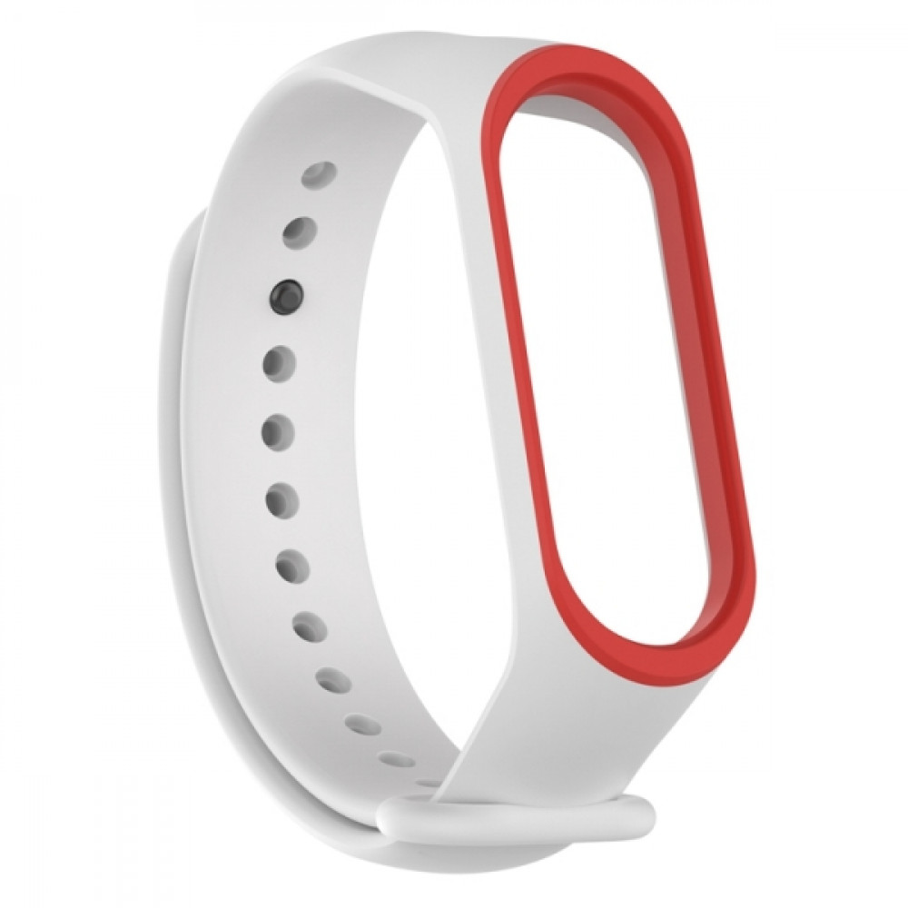 Senso Replacement Band For Xiaomi Mi Band 3 / 4 / 5 White Red